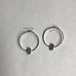 Kendra Scott Elora Earrings in Platinum Drusy